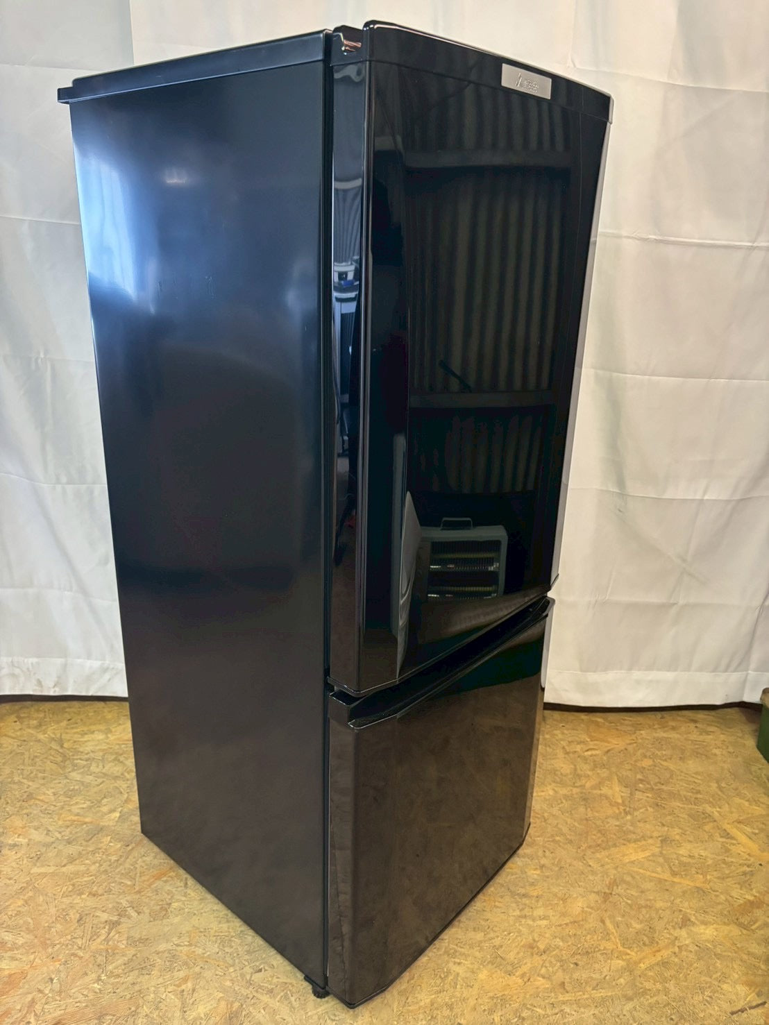 【6ヶ月保証】三菱電機 2ドア冷蔵庫 MR-P15D-B 2019年製 146L 右開き