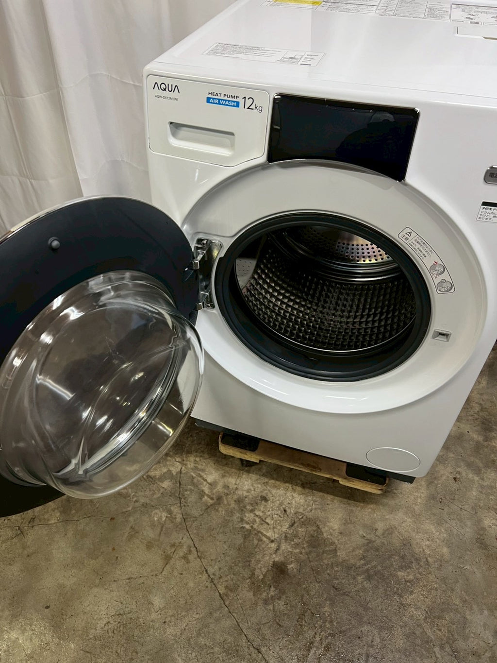 【12ヶ月保証】AQUAドラム式洗濯機 AQW-DX12M 2022年 洗濯12kg 乾燥6kg