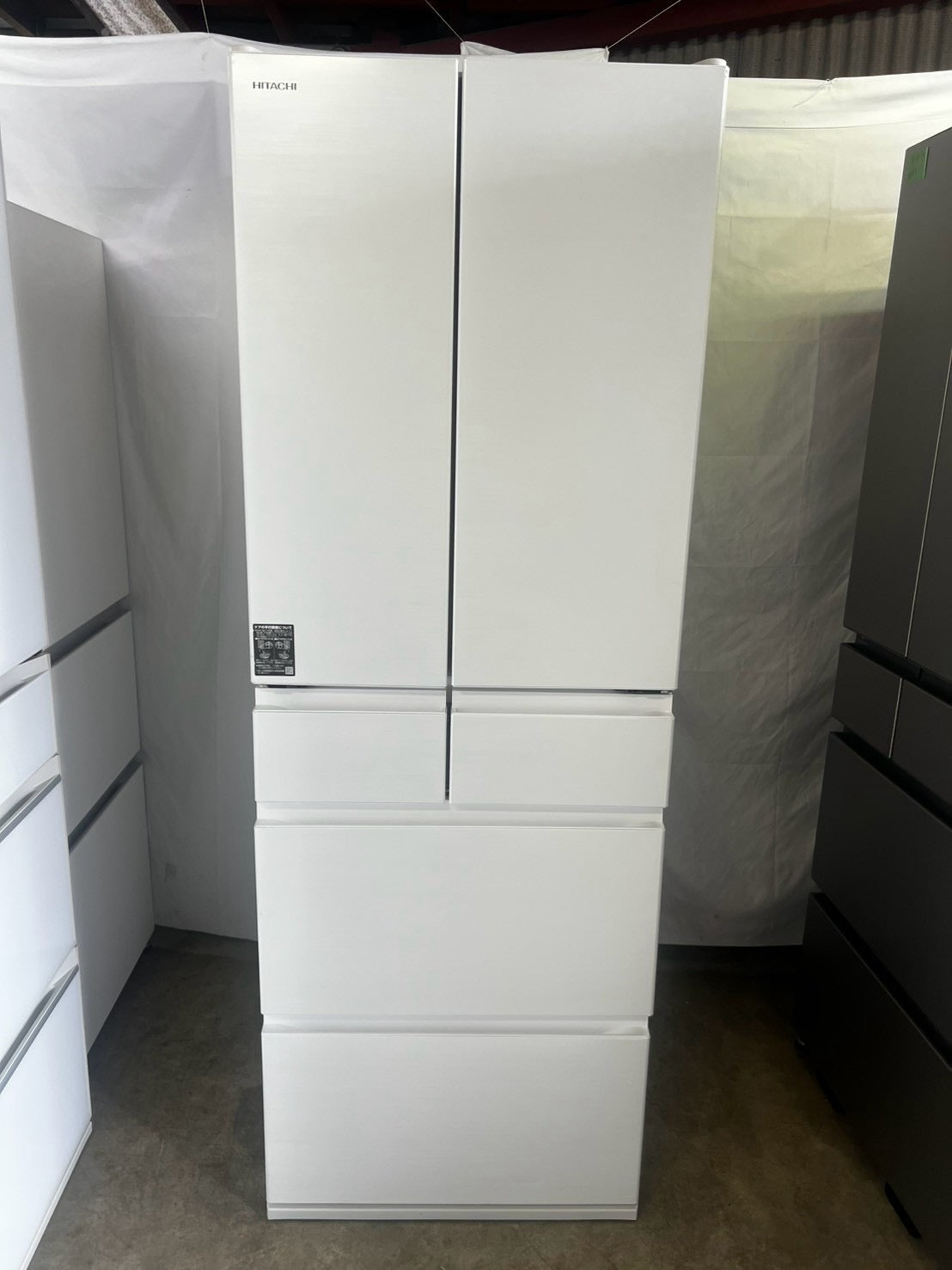 【1年保証】 日立 6ドア冷蔵庫 R-H49X 2025年製 485L