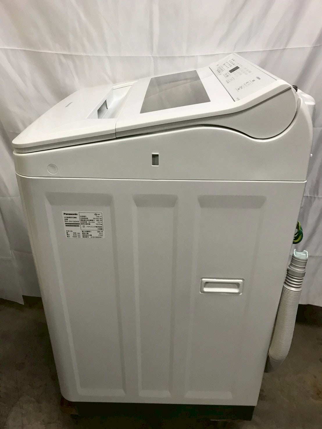 【6ヶ月保証】【分解清掃】Panasonic 洗濯機 NA-FA100H9 洗濯10kg   2021年製