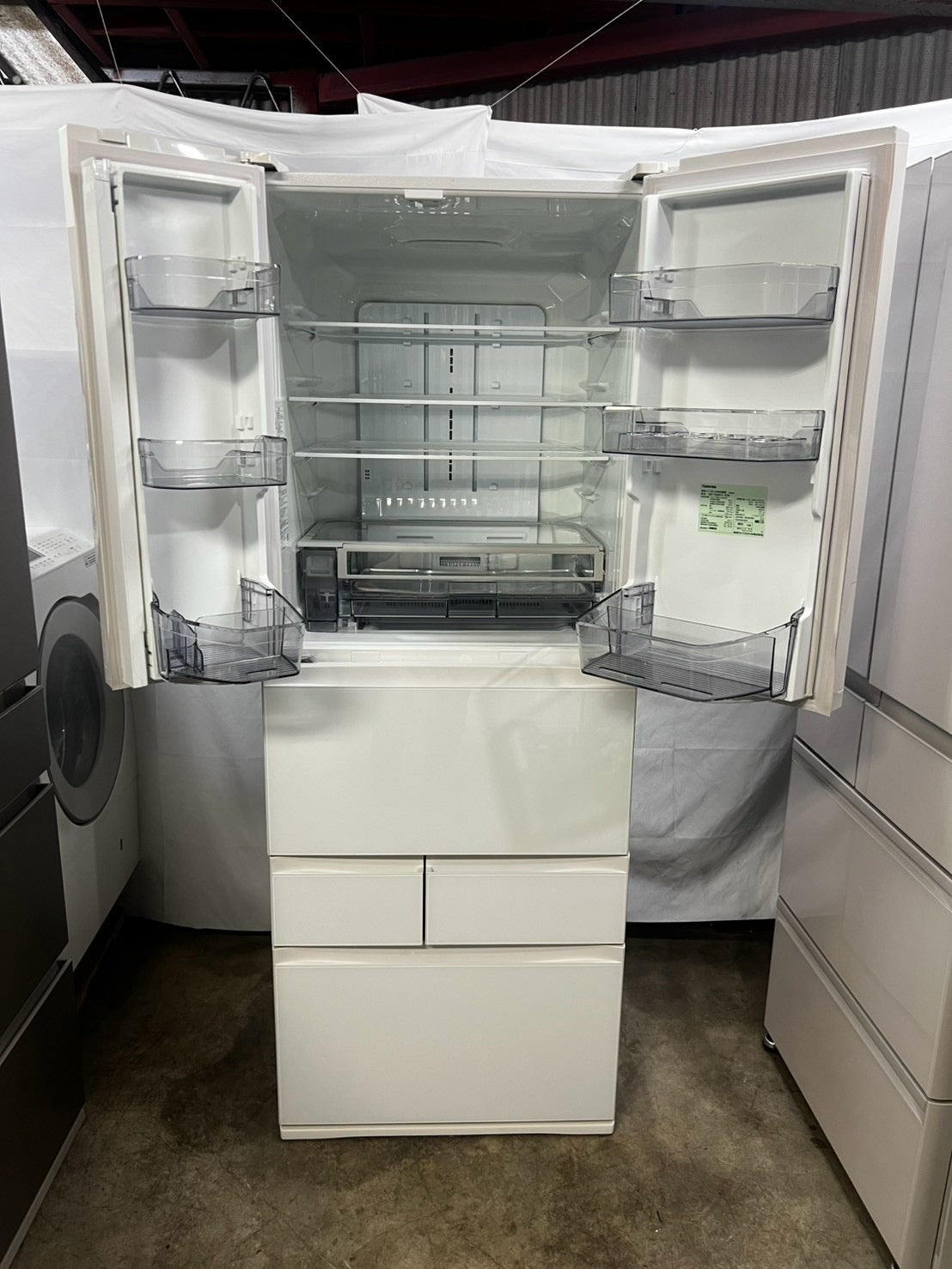 【1年保証】 東芝 6ドア冷蔵庫  GR-T550FH  2021年製 551L