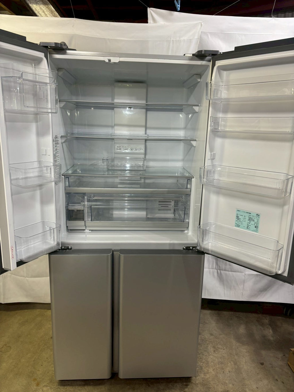【12ヶ月保証】AQUA 4ドア冷蔵庫 AQR-TZ51H 2019年製512L 観音開き