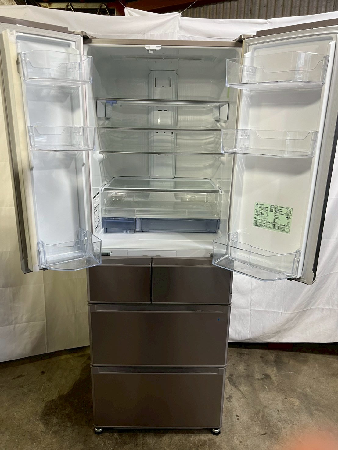 【半年保証】三菱 冷蔵庫 MR-JX52C-N 2017年製517L