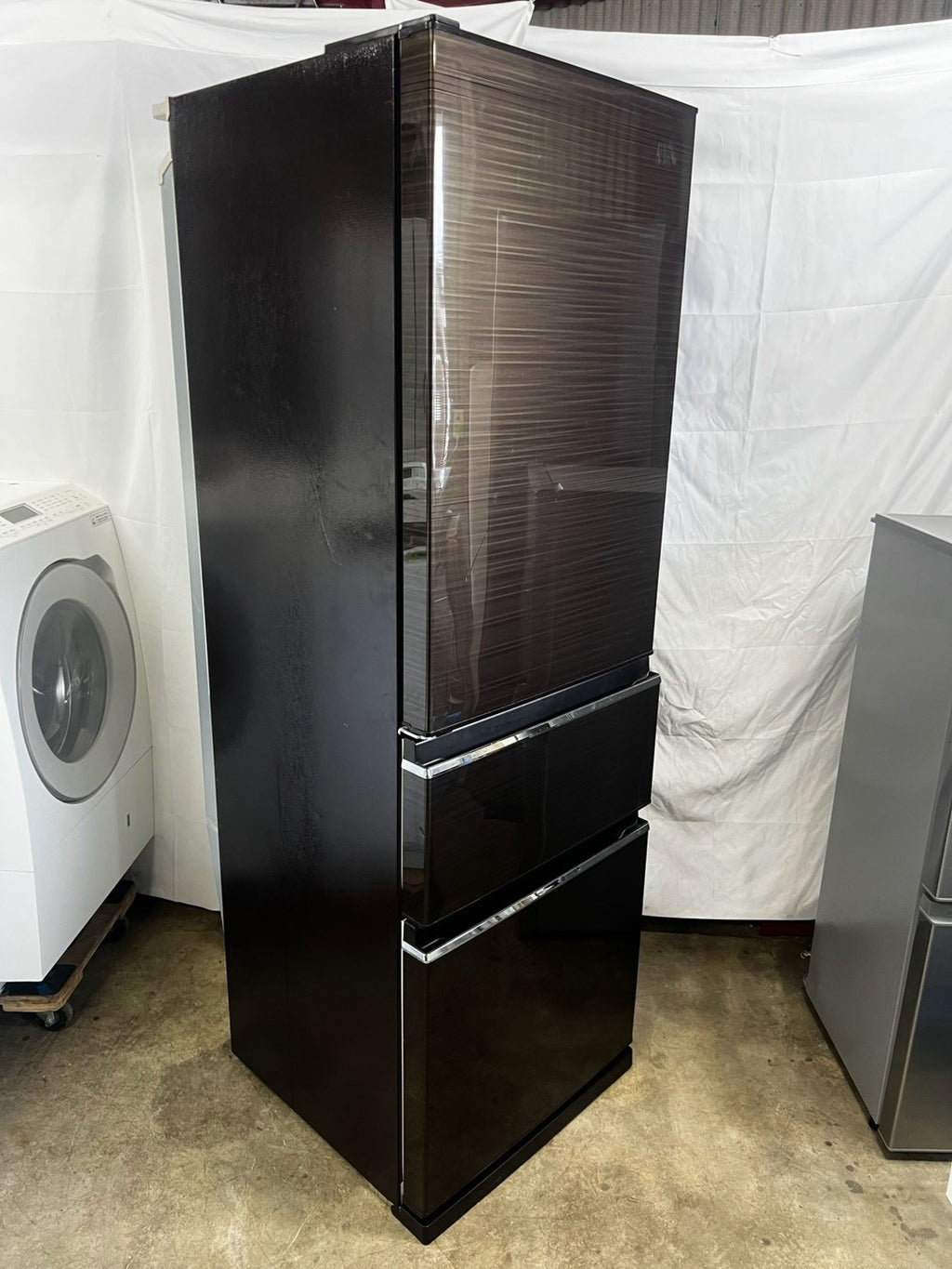 【3ヶ月保証】三菱電機 3ドア冷蔵庫 MR-CX37EL-BR 2020年製 365L