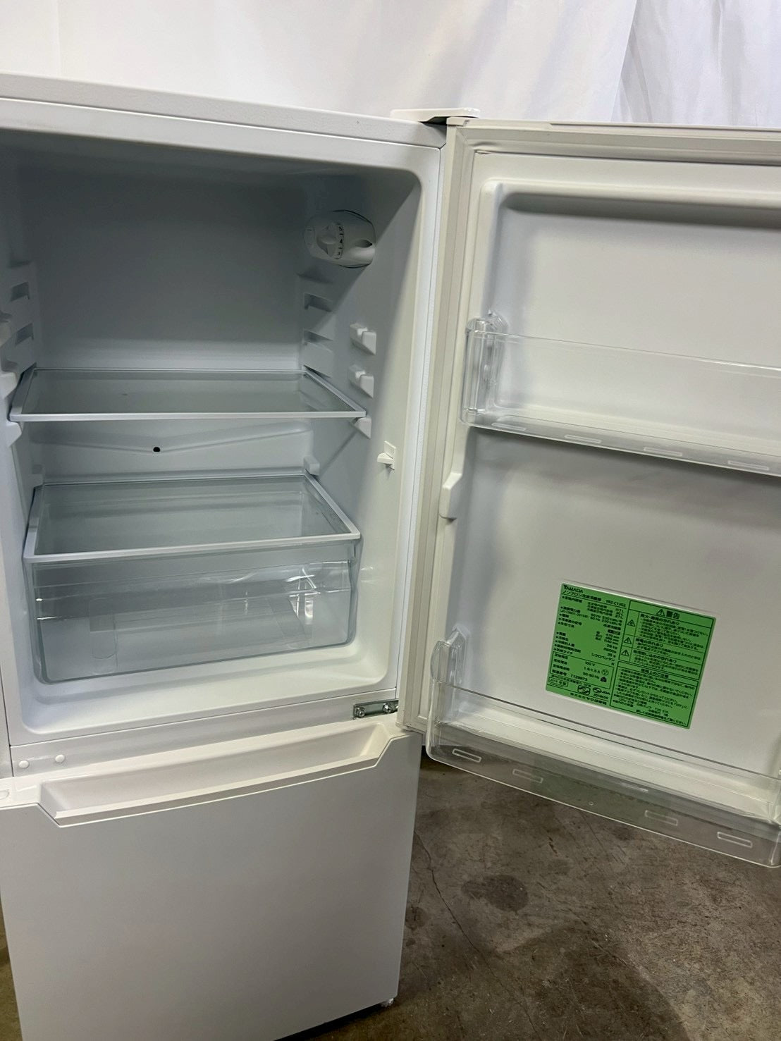 【6ヶ月保証】ヤマダ電機 2ドア冷蔵庫 YRZ-C12G2 2019年製117L 右開き