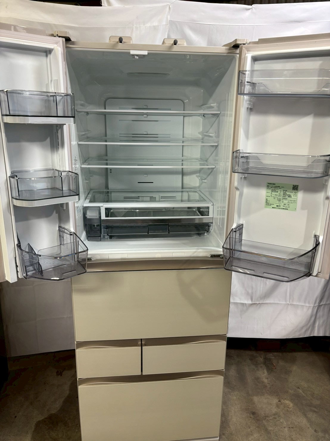 【12ヶ月保証】東芝 6ドア冷蔵庫 GR-T550FZ 2021年製 551L