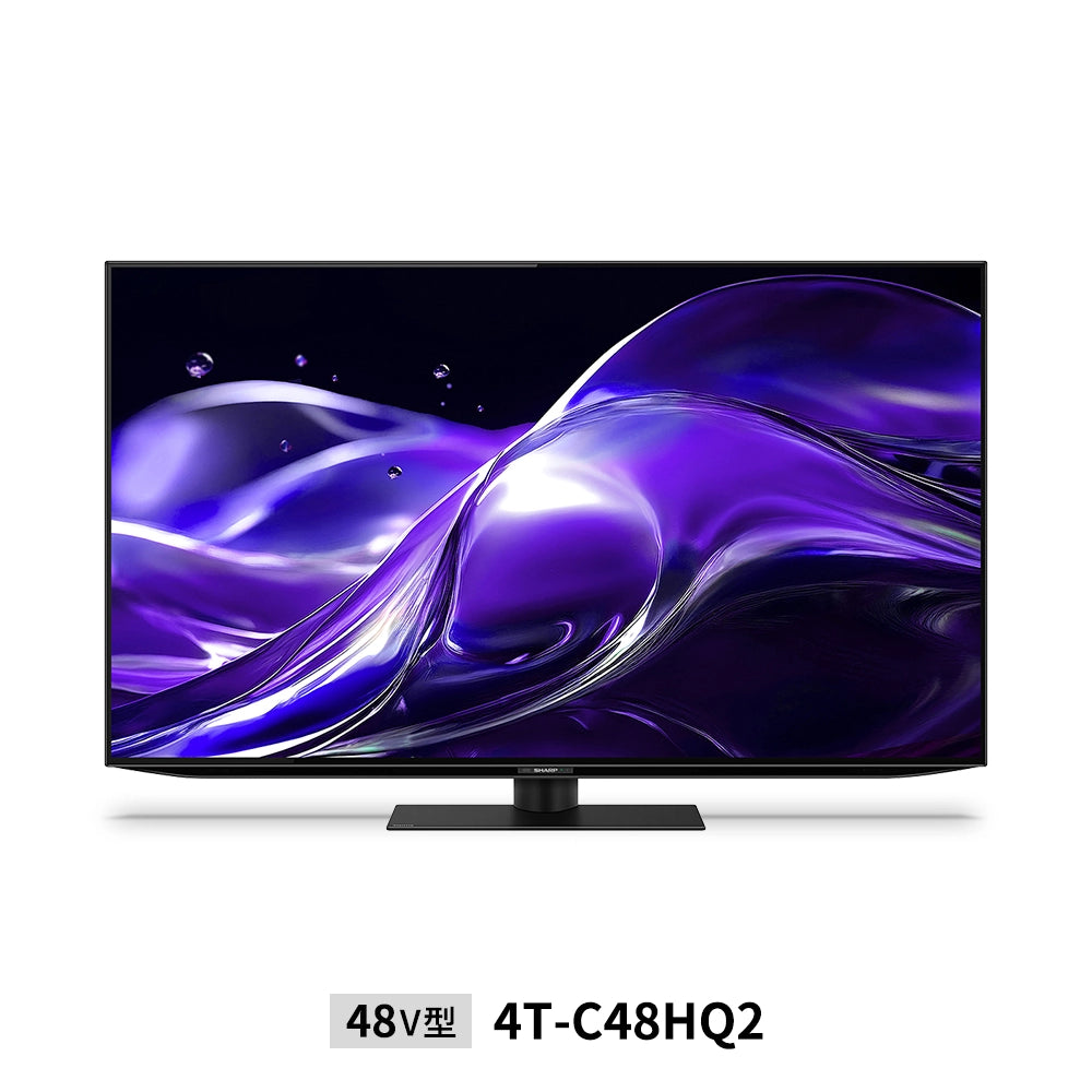 12ヶ月保証】【美品】SHARP 4K有機ELテレビ 4T-C48HQ2 2025年製 48V 