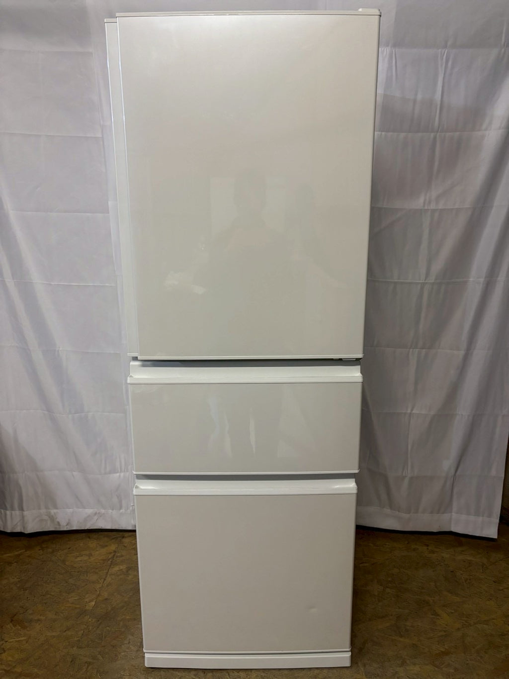 【6ヶ月保証】三菱電機 3ドア冷蔵庫 MR-C33F-W 2021年製 330L
