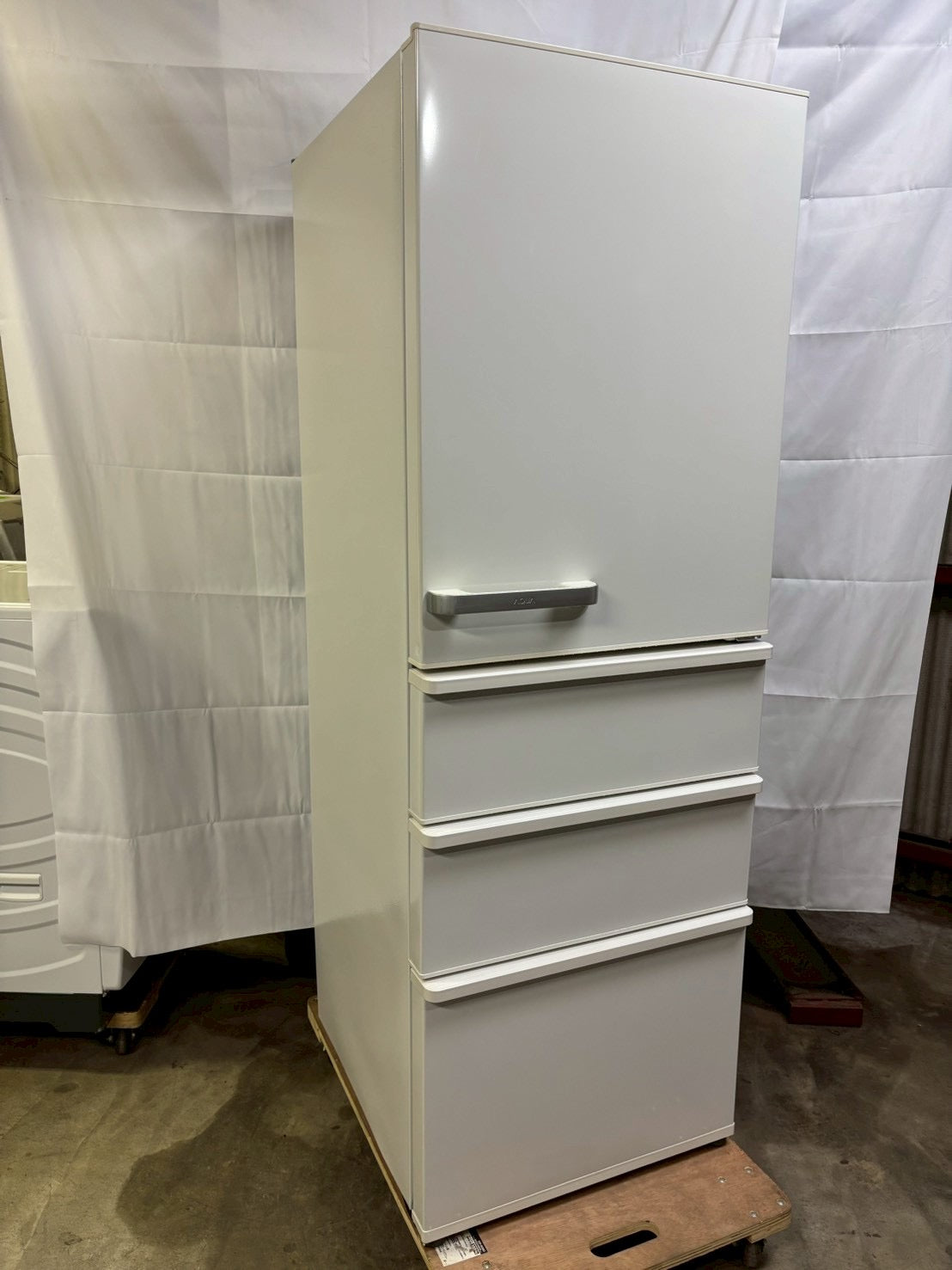 AQUA 4ドア冷蔵庫 AQR-36G(W) 2018年製 355右開き AQUA 冷凍冷蔵庫 アクア 355L 4枚ドア 右開き AQR-36P-S 新生活