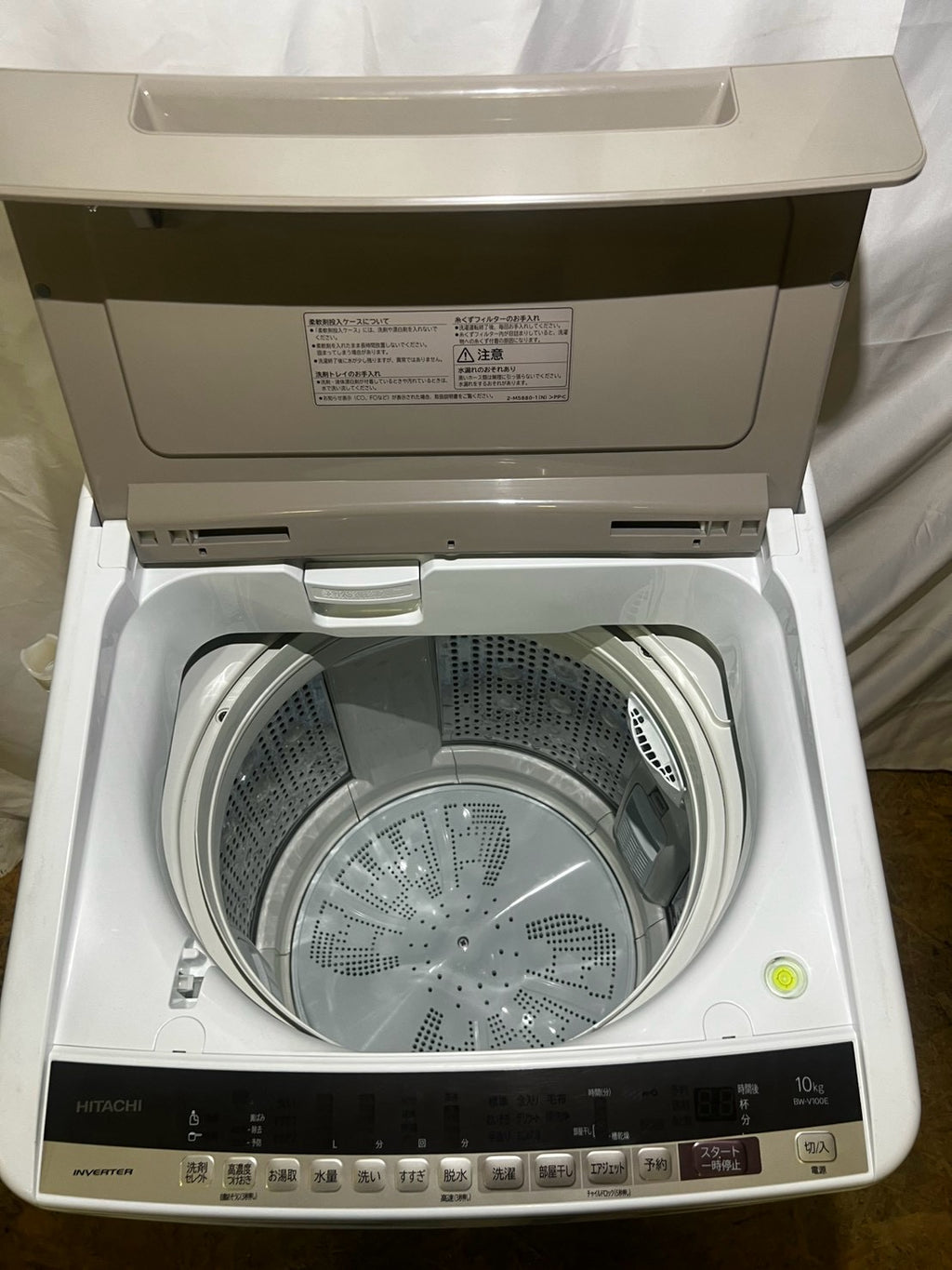 【3ヶ月保証/分解洗浄済み】日立 洗濯機 BW-V100E洗濯10kg 2020年