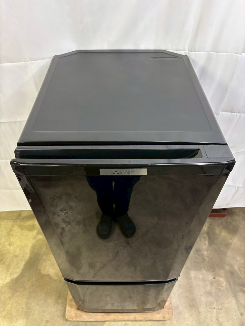 三菱 2ドア冷蔵庫 MR-P15C-B 2018年製 146L 右開き